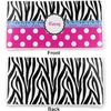 Generated Product Preview for Tracey Hutchinson Review of Pink & Purple Damask Vinyl Checkbook Cover (Personalized)