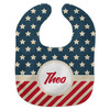 Generated Product Preview for Pamela P Kennedy Review of Stars and Stripes Baby Bib w/ Name or Text