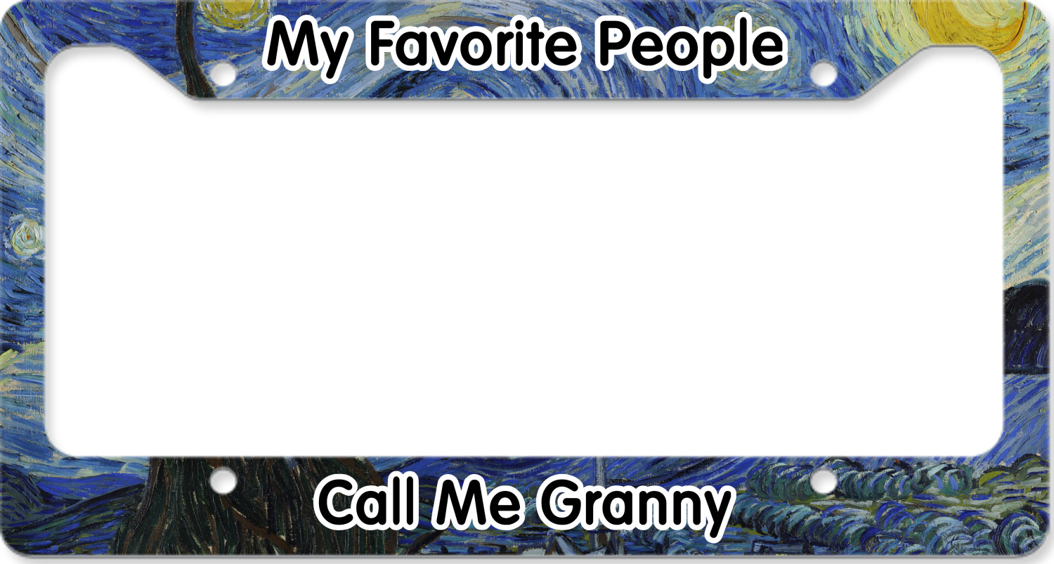 Custom License Plate Frames Style C Design & Preview Online