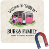 Generated Product Preview for Luther Jay Burks Review of Camper Square Fridge Magnet (Personalized)