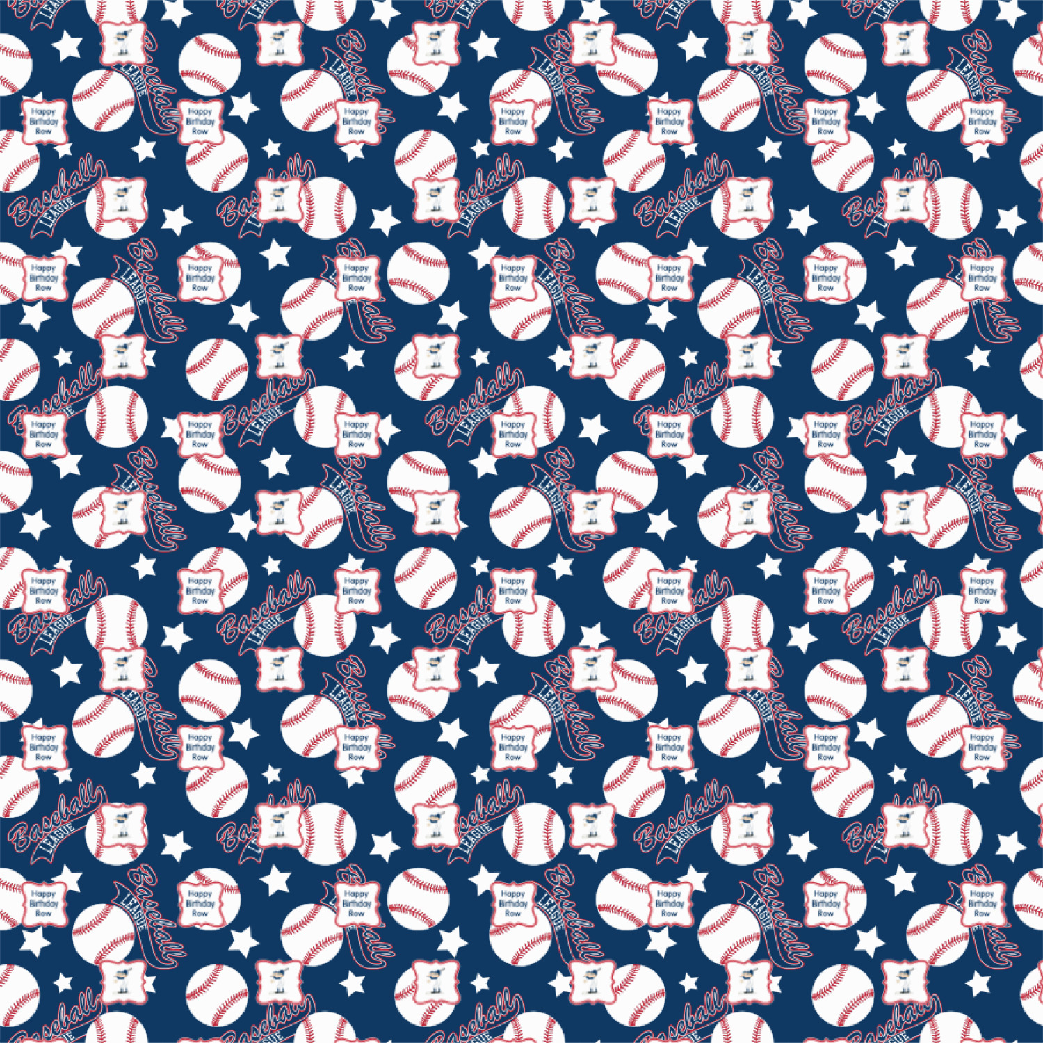 Custom Baseball Wrapping Paper (Personalized) YouCustomizeIt