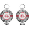 Generated Product Preview for Dorothy Ingram Review of Black Lace Round Plastic Keychain (Personalized)
