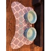 Image Uploaded for Megan Jicha Review of Damask Bone Shaped Dog Food Mat (Small) (Personalized)