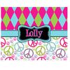 Generated Product Preview for Lenneice Review of Harlequin & Peace Signs Area Rug (Personalized)