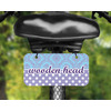 Generated Product Preview for lonita Review of Purple Damask & Dots Mini/Bicycle License Plate (Personalized)