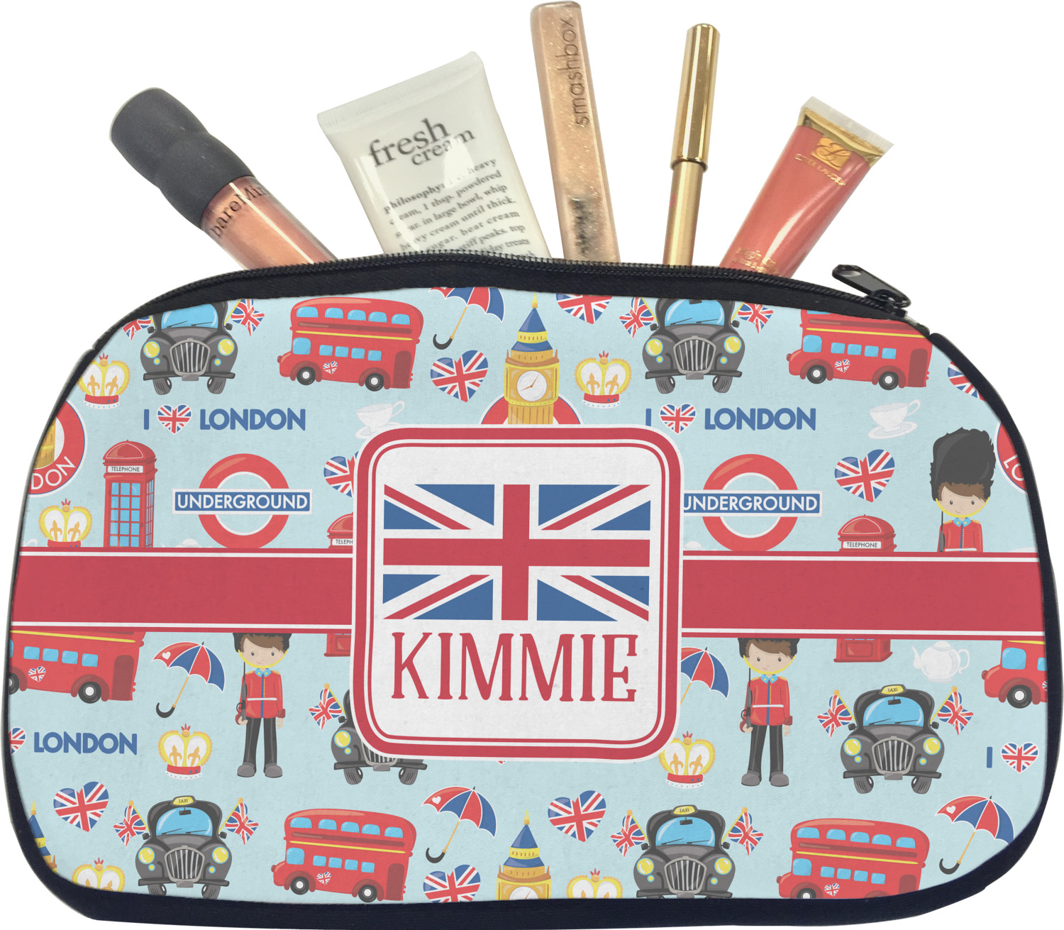 Custom London Makeup / Cosmetic Bag (Personalized) YouCustomizeIt