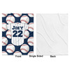 Generated Product Preview for Cathy Drolet Review of Baseball Jersey Baby Blanket (Personalized)