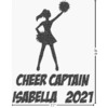Generated Product Preview for Vicki Review of Cheerleader Glitter Sticker Decal - Custom Sized (Personalized)