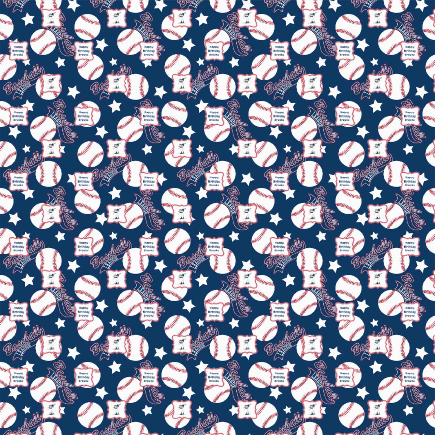 Custom Baseball Wrapping Paper (Personalized) YouCustomizeIt
