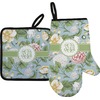 Generated Product Preview for Tracy Gore Review of Vintage Floral Right Oven Mitt & Pot Holder Set w/ Monogram