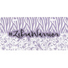 Generated Product Preview for LoriAnn Horton Review of Zebra & Floral Front License Plate (Personalized)