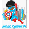 Generated Product Preview for Marcellus Wilton Review of Superhero in the City Graphic Iron On Transfer (Personalized)
