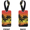 Generated Product Preview for Andrea E Review of Tropical Sunset Metal Luggage Tag w/ Name or Text