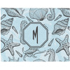 Generated Product Preview for Christina Sprindis Review of Sea-blue Seashells Woven Fabric Placemat - Twill w/ Monogram