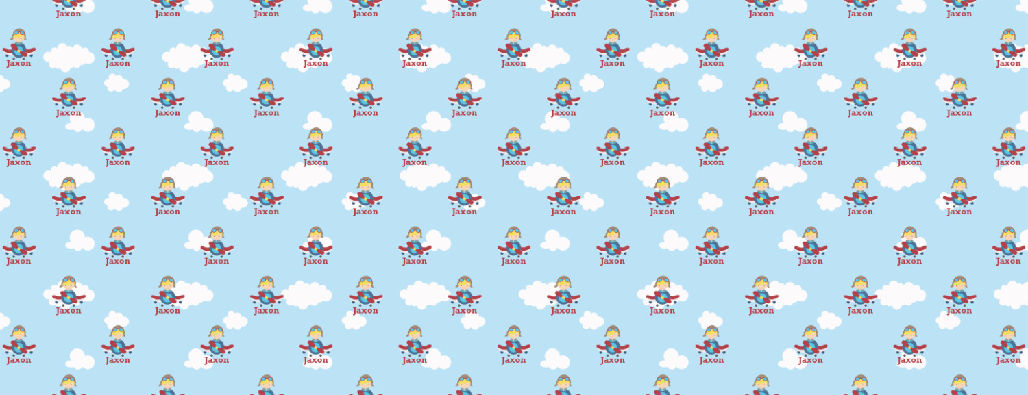 Custom Airplane & Pilot Wrapping Paper Roll - Small (Personalized ...