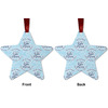 Generated Product Preview for Rebecca Review of Lake House #2 Metal Ornaments - Double Sided w/ Name All Over