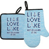 Generated Product Preview for Donna Gero Review of Live Love Lake Right Oven Mitt & Pot Holder Set w/ Name or Text