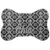 Generated Product Preview for Mrs. Bridgett Carney Review of Monogrammed Damask Bone Shaped Dog Food Mat (Small)