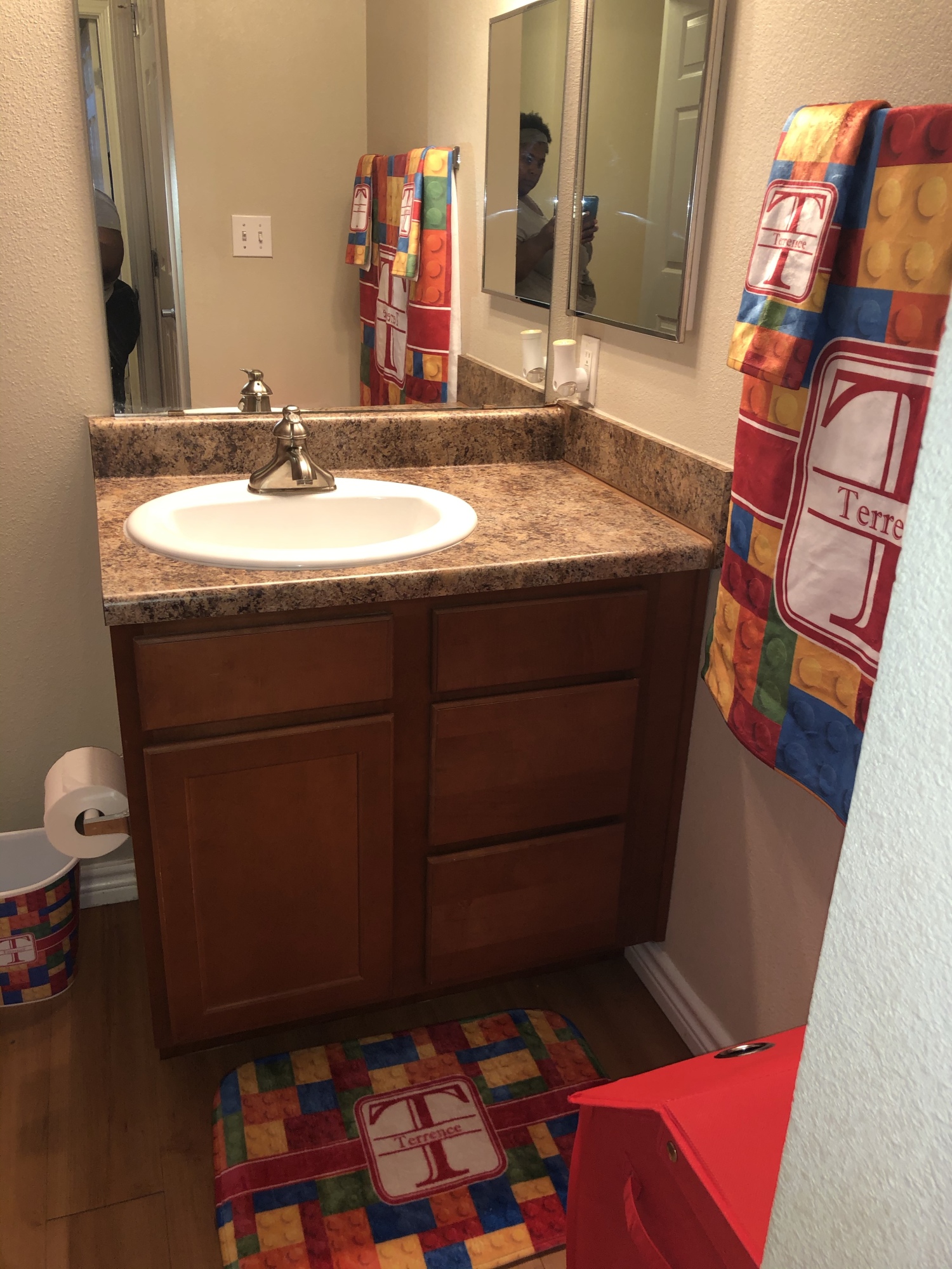 Custom Building Blocks Memory Foam Bath Mat (Personalized) YouCustomizeIt