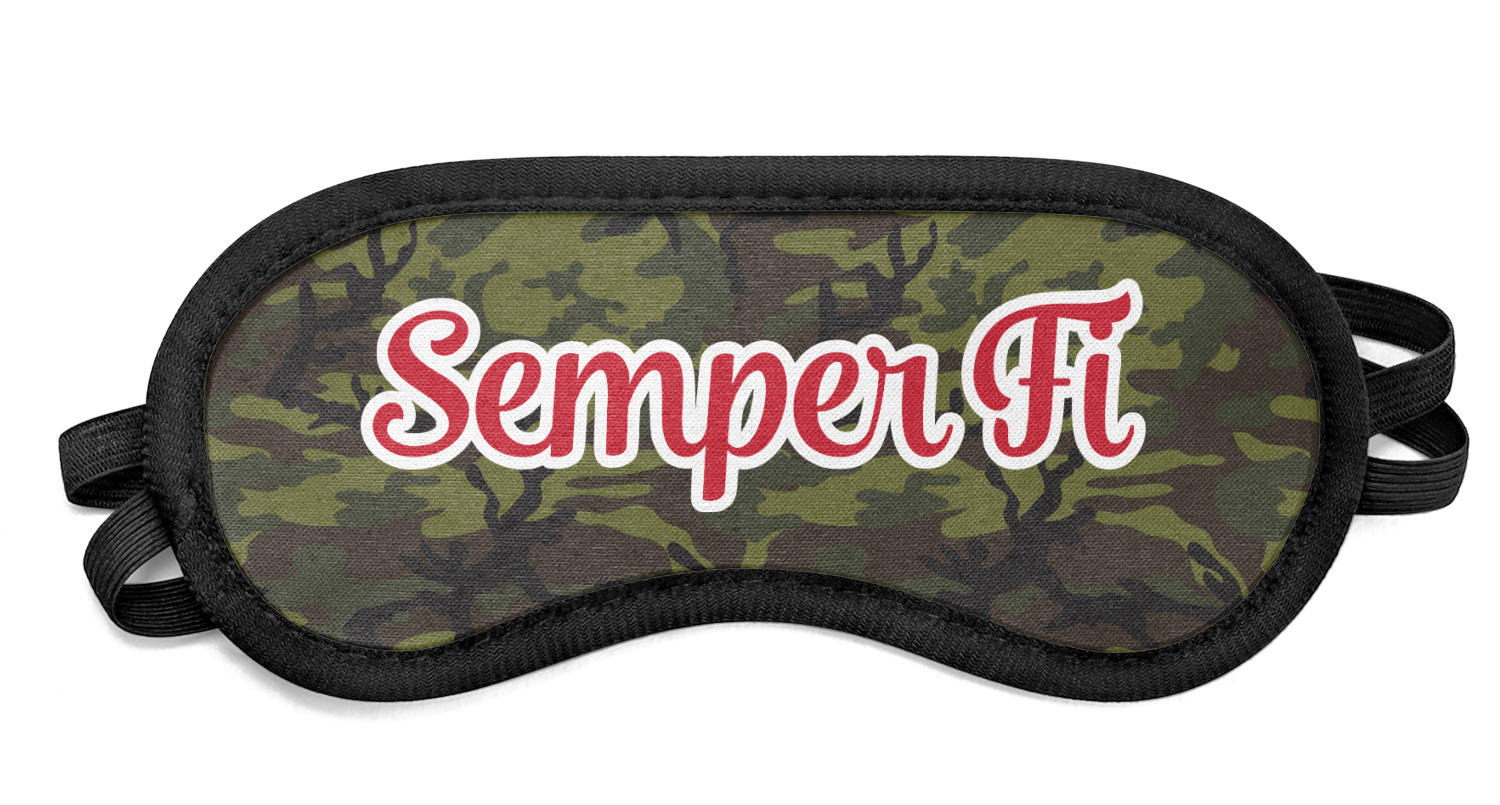 Generated Product Preview for Davinda Shelton Review of Green Camo Sleeping Eye Mask (Personalized)