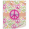 Generated Product Preview for Kate Review of Peace Sign Sherpa Throw Blanket (Personalized)