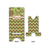 Generated Product Preview for Brenda Review of Green & Brown Toile & Chevron Cell Phone Stand (Personalized)