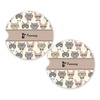 Generated Product Preview for Abbey Review of Hipster Cats Sandstone Car Coasters (Personalized)