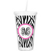 Generated Product Preview for BARBARA M GUAY Review of Zebra Print Double Wall Tumbler with Straw (Personalized)