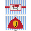 Generated Product Preview for Mary Review of Firetruck Laminated Placemat w/ Name or Text