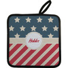 Generated Product Preview for Customer Review of Stars and Stripes Pot Holder w/ Name or Text
