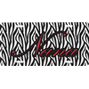 Generated Product Preview for Sylvia Review of Zebra Print Front License Plate (Personalized)