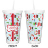 Generated Product Preview for Terry Bell SR Review of Santa and Presents Double Wall Tumbler with Straw (Personalized)