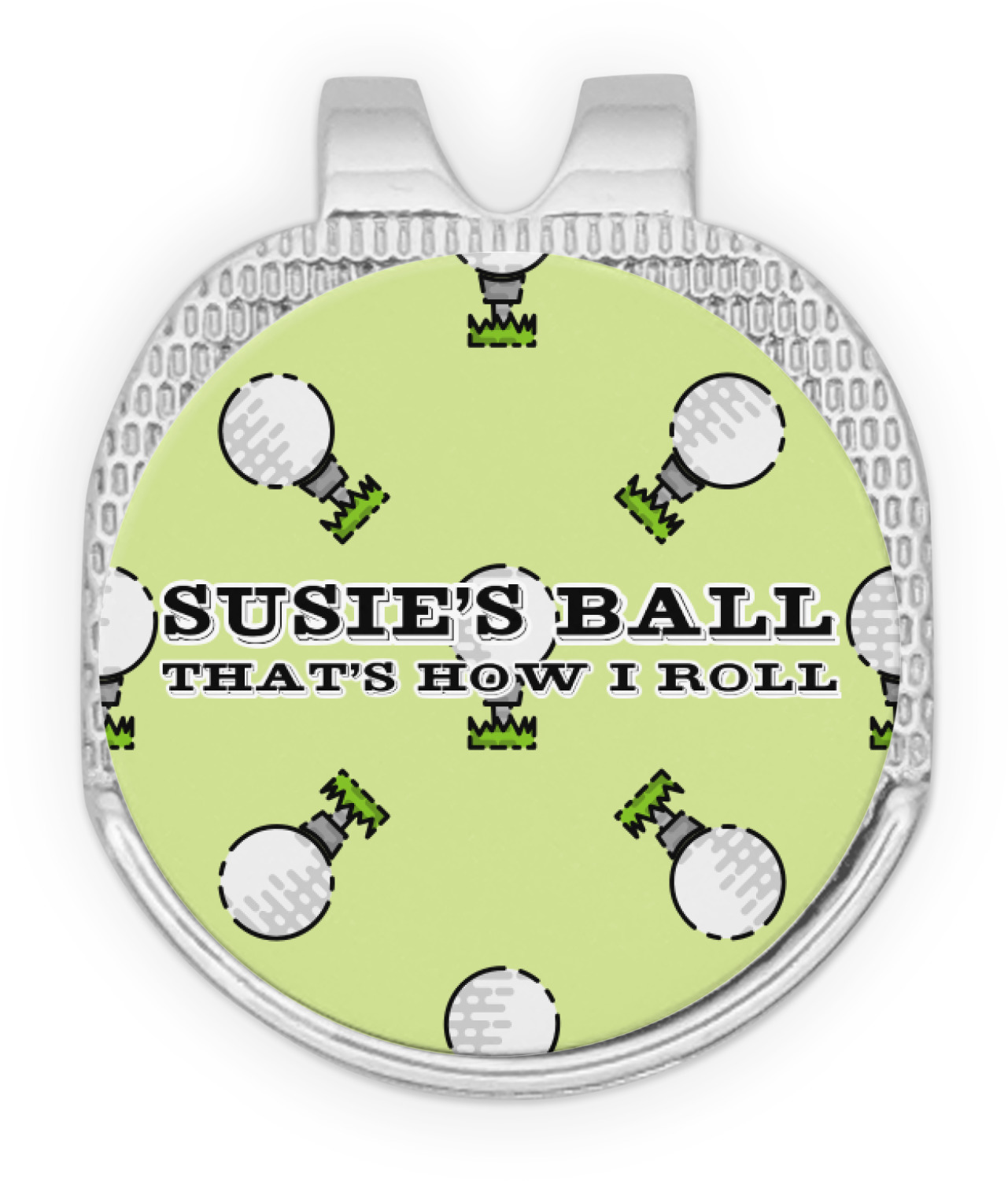 Custom Golf Ball Markers Hat Clips Gold Design & Preview Online