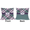 Generated Product Preview for Lisa Bachan Review of Plaid with Pop Outdoor Pillow (Personalized)