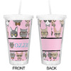 Generated Product Preview for Kathleen N Review of Hipster Cats Double Wall Tumbler with Straw (Personalized)