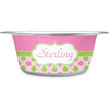 Generated Product Preview for Jodi Rae Review of Pink & Green Dots Stainless Steel Dog Bowl (Personalized)