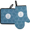 Generated Product Preview for MARIA B Review of Rope Sail Boats Right Oven Mitt & Pot Holder Set w/ Name or Text