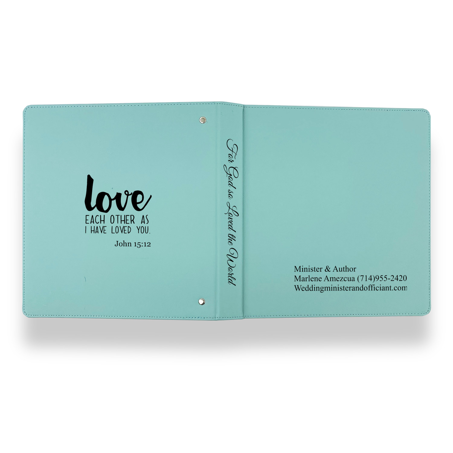 Custom Leather Binders - 1