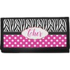 Generated Product Preview for Cheryl Korman Review of Zebra Print & Polka Dots Canvas Checkbook Cover (Personalized)