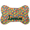 Generated Product Preview for Bennett Barton Review of Building Blocks Bone Shaped Dog Food Mat (Small) (Personalized)