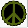 Generated Product Preview for Timothy Sittler Review of Peace Sign Twill Iron On Patch - Custom Shape (Personalized)