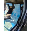 Image Uploaded for Kelly Review of Teal Circles & Stripes Car Seat Covers (Set of Two) (Personalized)