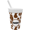 Generated Product Preview for LEANN AIKEN Review of Cow Print Sippy Cup with Straw (Personalized)