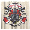 Generated Product Preview for Patricia Malloy Review of Firefighter Shower Curtain (Personalized)