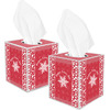 Generated Product Preview for Kathy Review of Snowflakes Tissue Box Cover (Personalized)