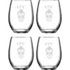 Generated Product Preview for RosaLinda Carchidio Review of Skulls Stemless Wine Glasses (Set of 4) (Personalized)