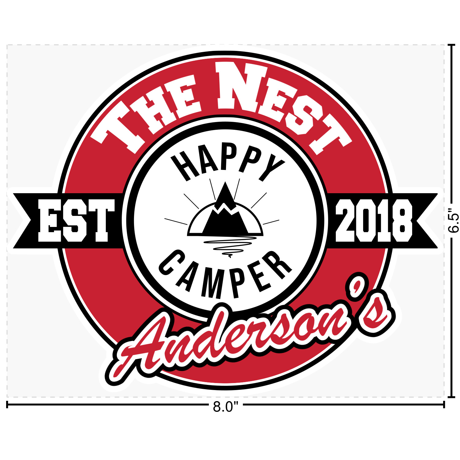 Custom Logo & Tag Line Graphic Car Decal (Personalized) YouCustomizeIt