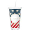 Generated Product Preview for ATM Review of Stars and Stripes Double Wall Tumbler with Straw (Personalized)