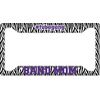 Generated Product Preview for Jennifer Review of Zebra Print License Plate Frame (Personalized)