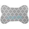 Generated Product Preview for Megan Jicha Review of Damask Bone Shaped Dog Food Mat (Small) (Personalized)